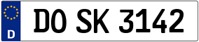 Truck License Plate